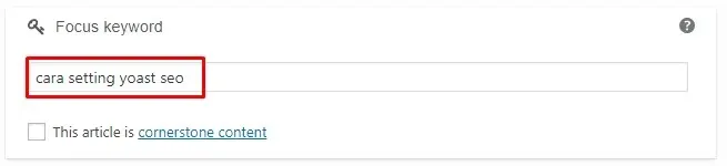 Setting Yoast SEO