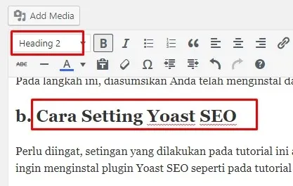 Masukkan Keyword di Headings