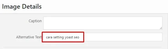 Masukkan Text Alternative