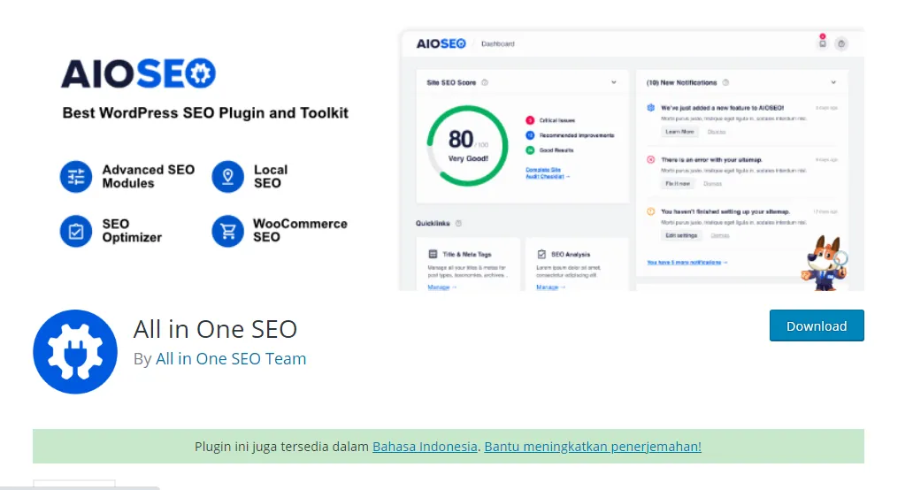 Plugin All In One SEO