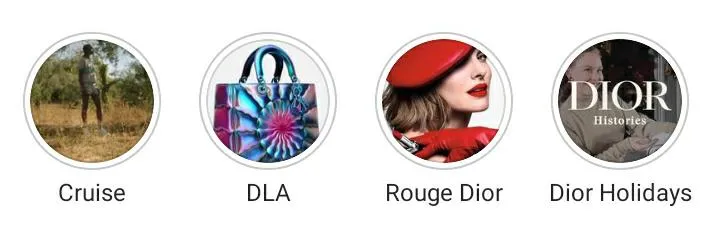 Tampilan Highlight Instagram