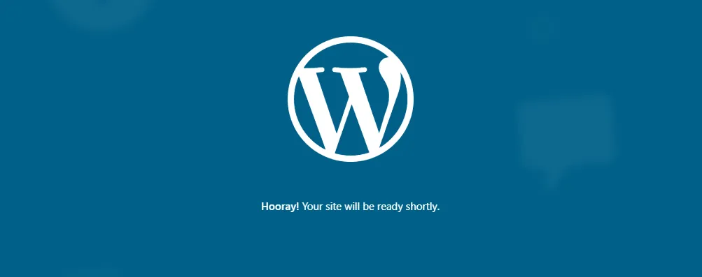Website WordPress Berhasil Dibuat