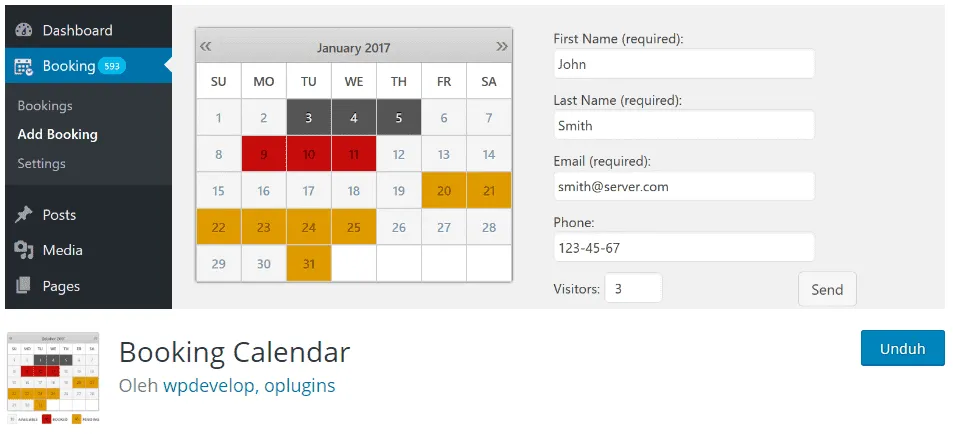 plugin booking wordpress