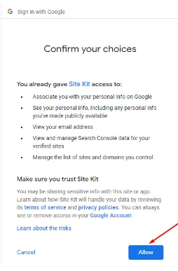 Google site kit