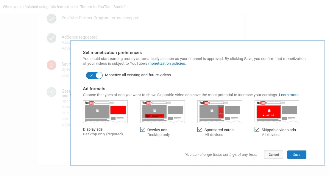 daftar youtube adsense